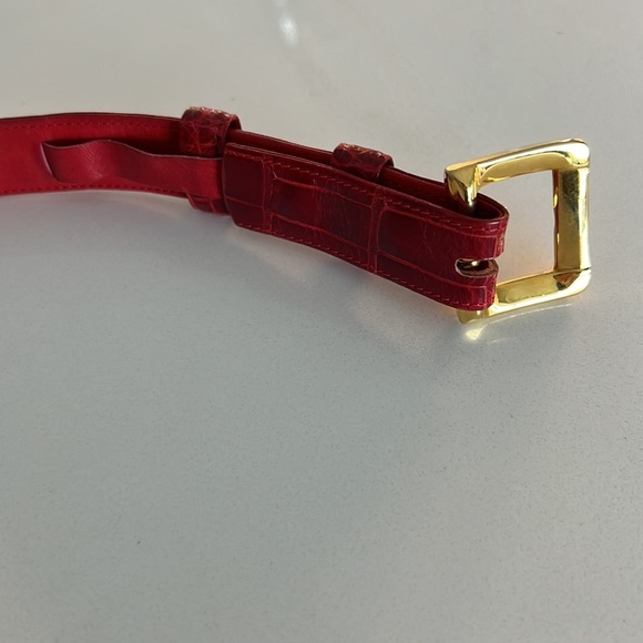 Alligator Roman Studs Gold Hardware  1" wide - Picture 8 of 16